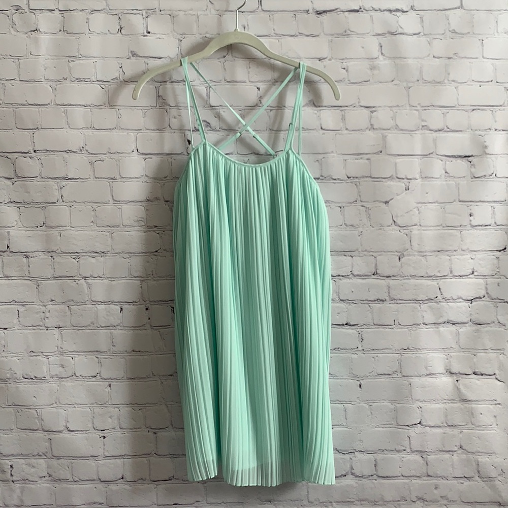 Bcbgeneration Mint Flowy Pleated Dress! - image 1